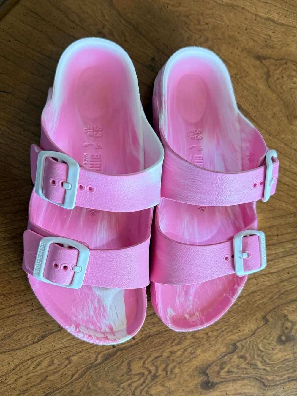 Pink Kids Birkenstock sandals with Buckles